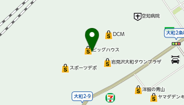 DAISO 岩見沢タウンプラザ店の地図画像