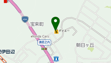 DAISO ダイエー田辺ショッピングセンター店の地図画像