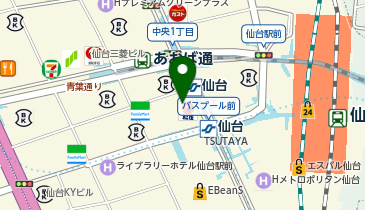DAISO 仙台TRビル店の地図画像