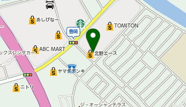 DAISO 豊崎TOMITON店の地図画像