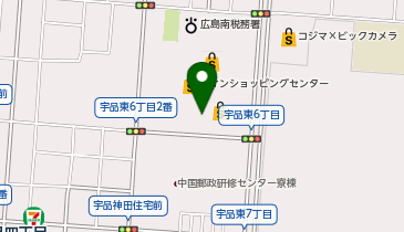 DAISO イオン宇品SC店の地図画像