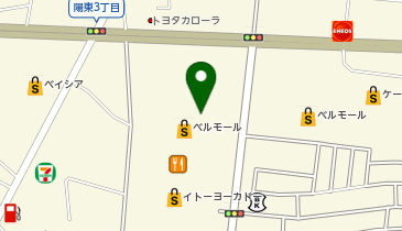 DAISO ベルモール宇都宮店の地図画像