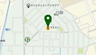 DAISO マルエツ白鍬店の地図画像