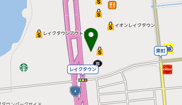 DAISO イオンレイクタウン店の地図画像