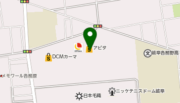 DAISO アピタ各務原店の地図画像