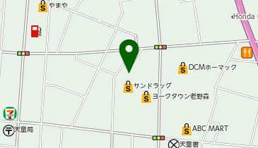 DAISO ヨークタウン老野森店の地図画像