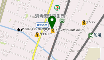 DAISO イオンタウン諏訪の森店の地図画像