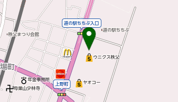 DAISO ウニクス秩父店の地図画像