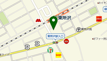 DAISO 東所沢駅前店の地図画像