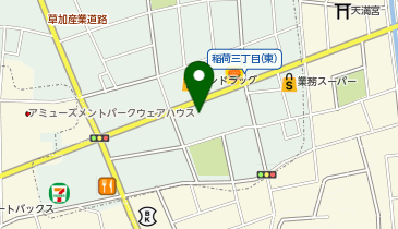 DAISO マルエツ草加稲荷店の地図画像