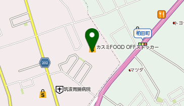 DAISO FOOD OFFストッカー牛久ししこ店の地図画像