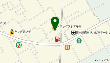 DAISO 熊本帯山店の地図画像