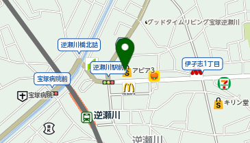 DAISO 逆瀬川アピア3店の地図画像