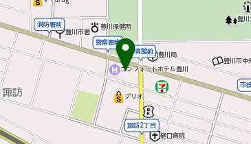 DAISO 豊川プリオ2店の地図画像