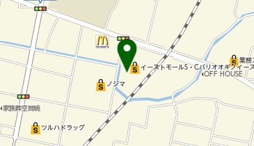 DAISO オギノイーストモールショッピングセンターバリオ店の地図画像