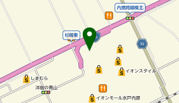 DAISO イオンモール水戸内原店の地図画像