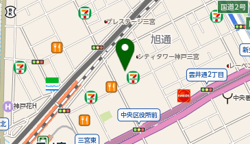 DAISO 阪急オアシス神戸旭通店の地図画像