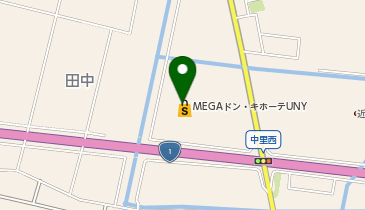 DAISO MEGAドン・キホーテUNY中里店の地図画像