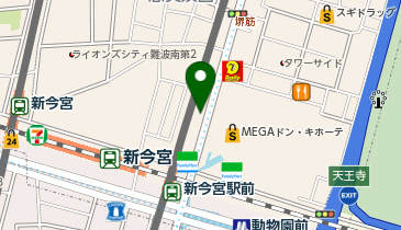 DAISO 新今宮店の地図画像