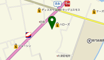 DAISO ハローズ鳴門店の地図画像