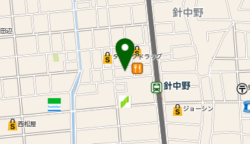 DAISO 針中野店の地図画像