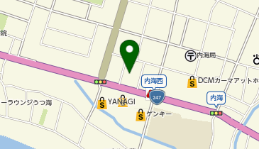 DAISO 知多内海店の地図画像