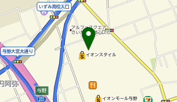 DAISO イオンモール与野店の地図画像