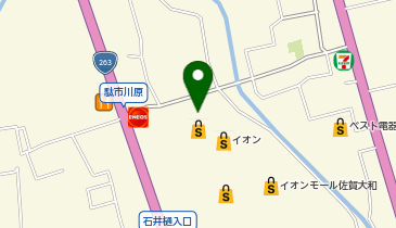 DAISO イオンモール佐賀大和店の地図画像