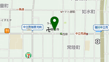 DAISO 京都西陣店の地図画像