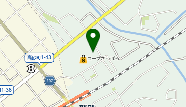 DAISO コープさっぽろしがイースト店の地図画像