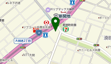 DAISO 新開地神鉄ビル店の地図画像