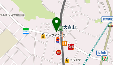 DAISO 大倉山駅前店の地図画像