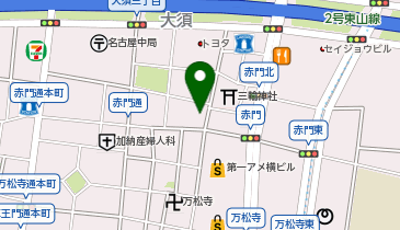 DAISO 名古屋大須店の地図画像