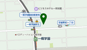 DAISO 一橋学園中央通り店の地図画像