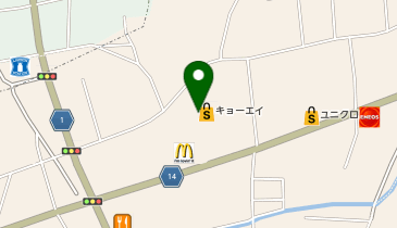 DAISO キョーエイ藍住店の地図画像