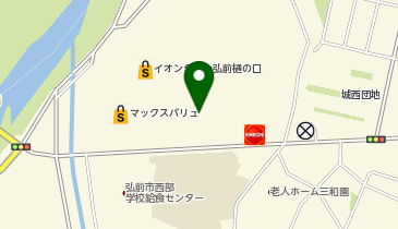 THREEPPY イオンタウン弘前樋の口店の地図画像