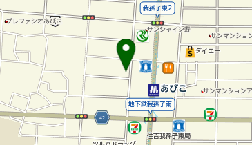 DAISO イオンタウンあびこ駅前店の地図画像