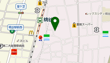 DAISO 桃谷駅前店の地図画像