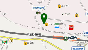 THREEPPY フレスポ若葉台店の地図画像