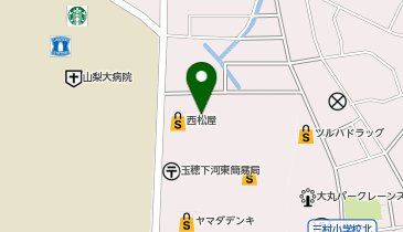 THREEPPY イオンタウン山梨中央SC店の地図画像
