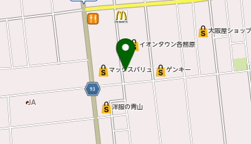 THREEPPY イオンタウン各務原店の地図画像
