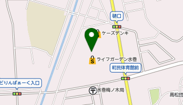 THREEPPY ライフガーデン水巻店の地図画像
