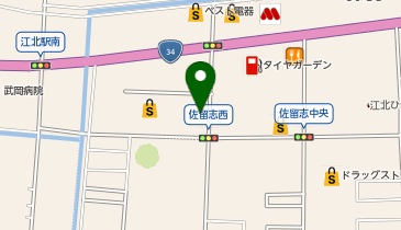 THREEPPY イオン江北店の地図画像
