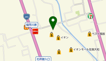 THREEPPY イオンモール佐賀大和店の地図画像