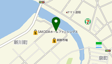 THREEPPY 大分新川店の地図画像