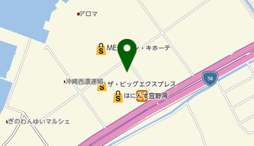THREEPPY はにんす宜野湾店の地図画像