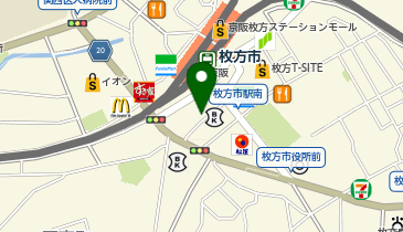 THREEPPY 枚方市駅前店の地図画像