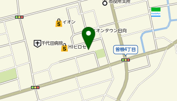 ザ・ダイソー THREEPPY イオンタウン日向店の地図画像