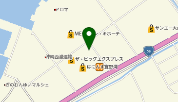 THREEPPY はにんす宜野湾店の地図画像