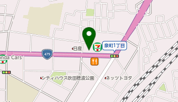 THREEPPY 吹田泉町店の地図画像